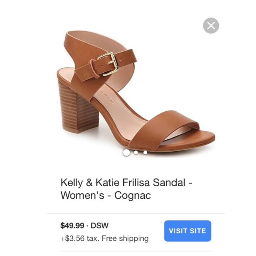 Kelly & Katie Tan Sandal with Block Heel